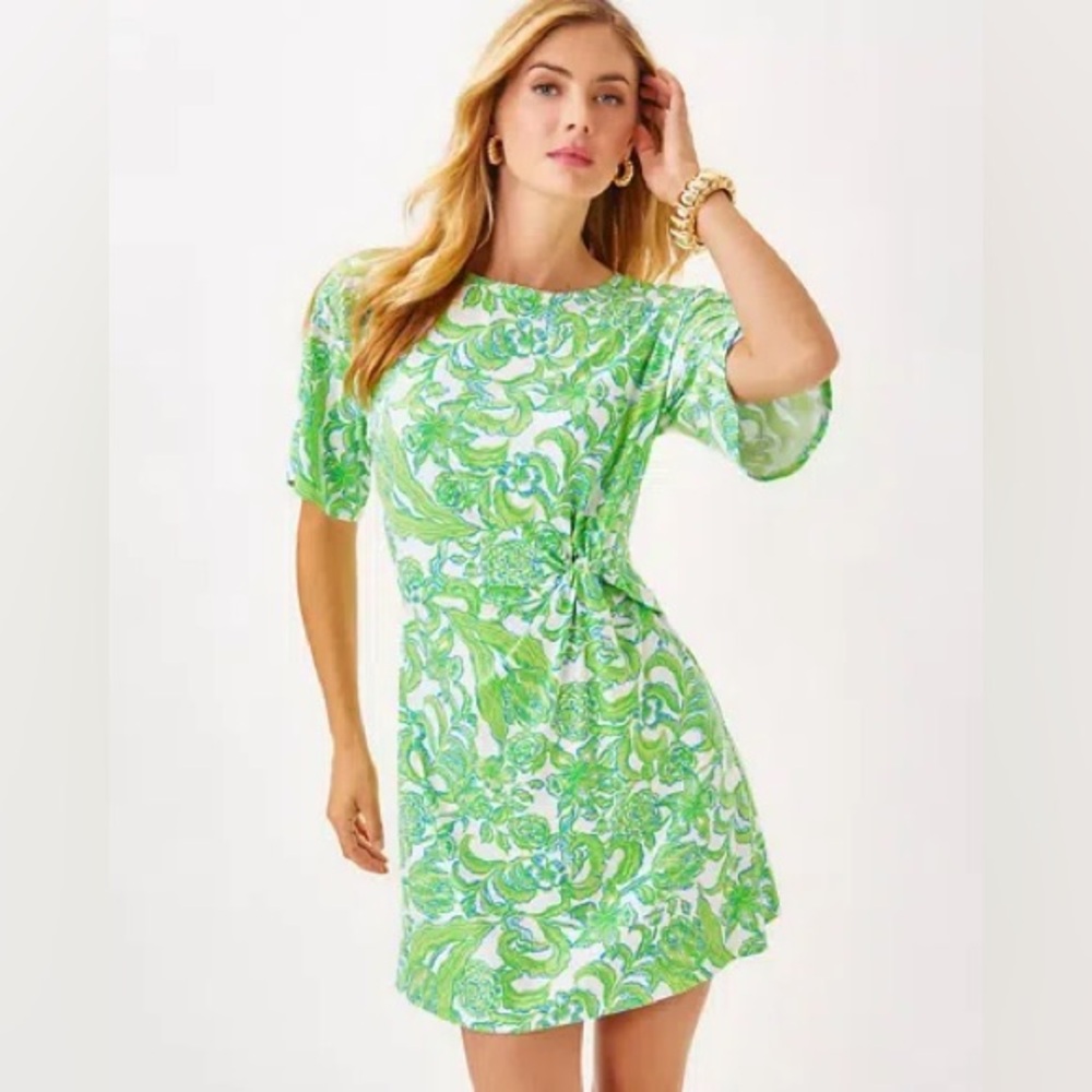 NWT Lilly Pulitzer Shaw Dress in Resort White Daffodil Hill, Sz XS